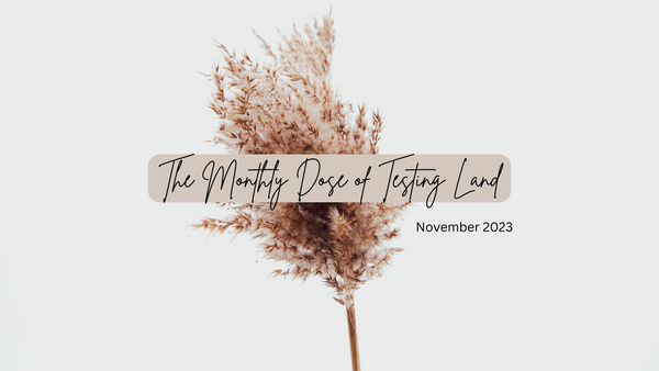 The Monthly Dose of Testing Land - November 2023